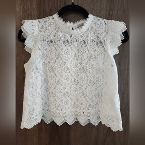 Chic White Lace Blouse
